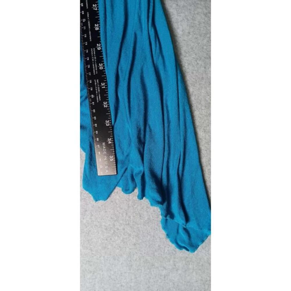 Venus Open Front Long Slinky Cardigan Womens Size One Size Bright Blue... - Picture 7 of 10